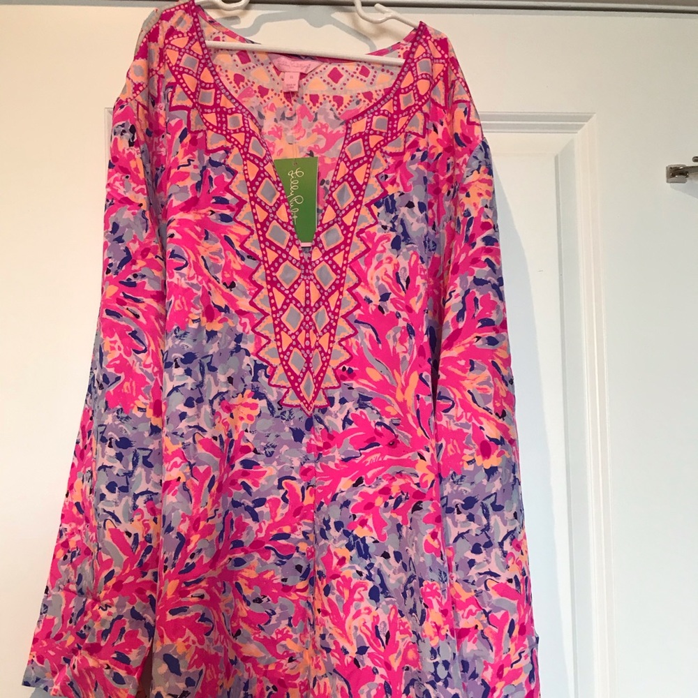 NWT XL LP Coco Coral Crab Renato Tunic